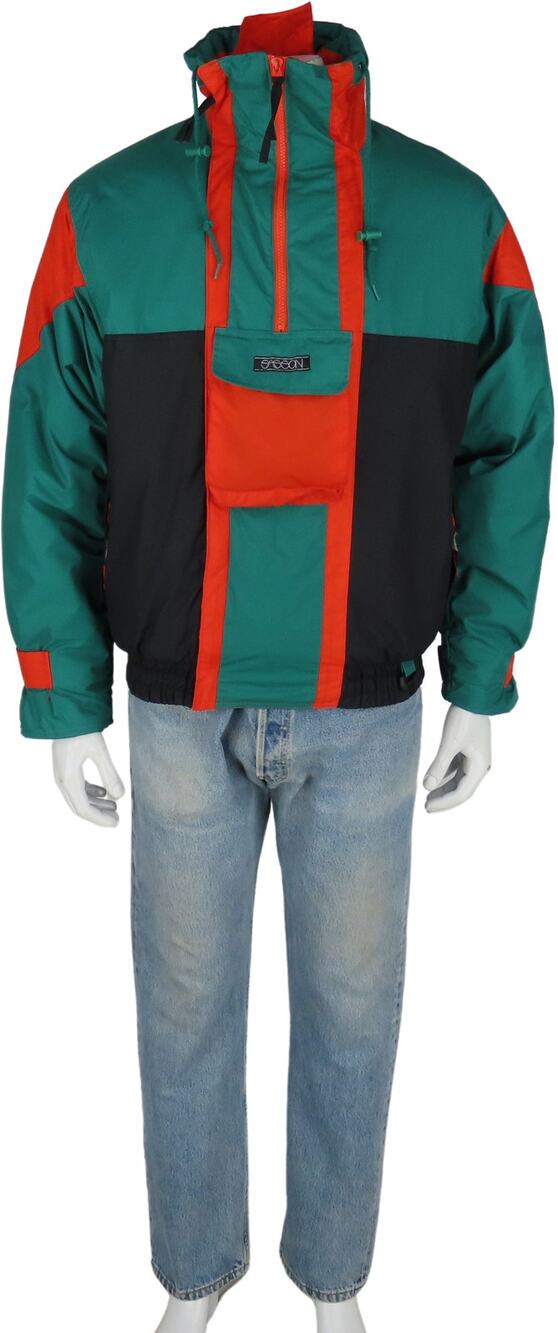 Vintage Sasson Color Block Ski Jacket 80s
